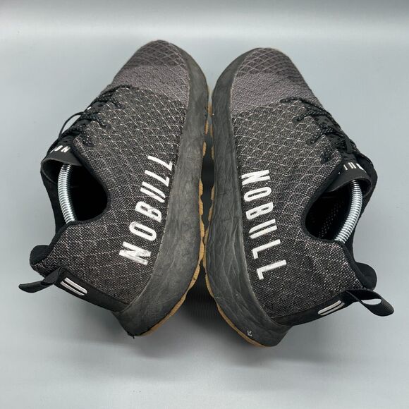 NoBull Matryx Men\'s 12.5 Black Gym Training Shoes Lace Up Athletic Sneakers